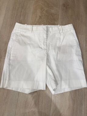 Talbots Women's Classic White Tailored Shorts